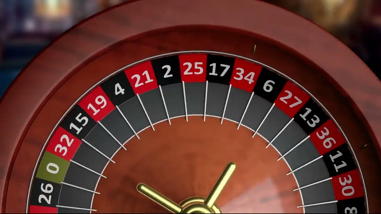 Racetrack de una mesa de ruleta en vivo para las apuestas anunciadas