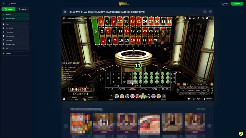 Lightning Roulette — Lightning Roulette 1